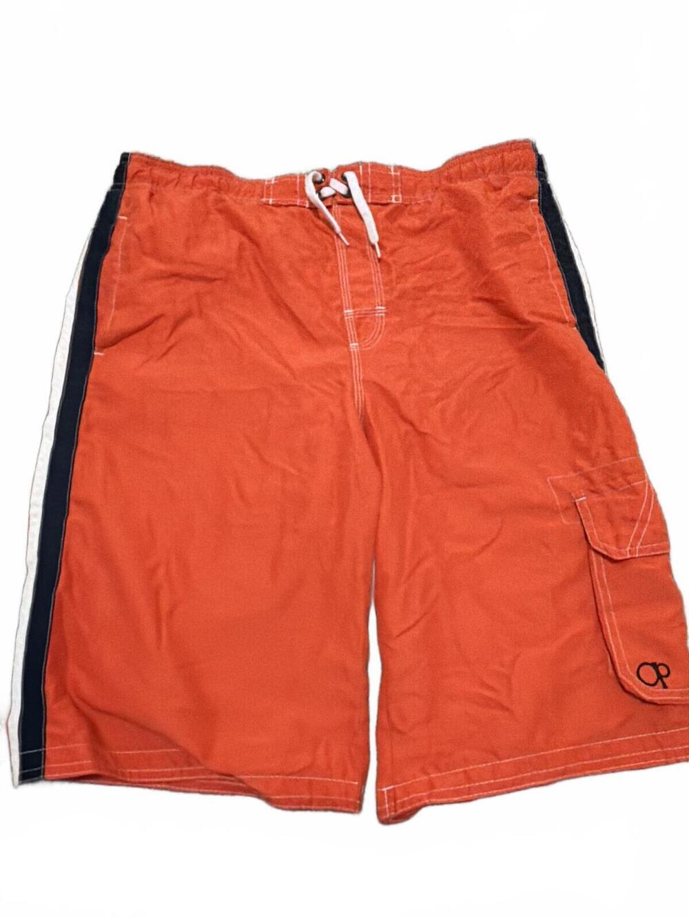 OP Boys Orange Cargo Swim Shorts XXL